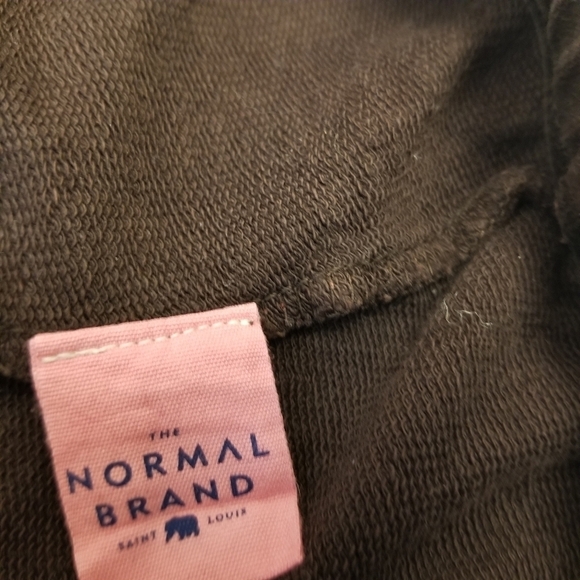 {S} The Normal Brand Saint Louis Brown Half Zip Cropped Pull Over Cinch Waist - Picture 8 of 9